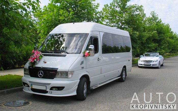 Аренда Микроавтобус Mercedes Sprinter на свадьбу Кропивницкий